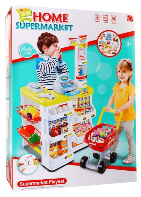 Supermarket Sklep Wózek Seledynowy Supermarket Sklep Wózek Seledynowy