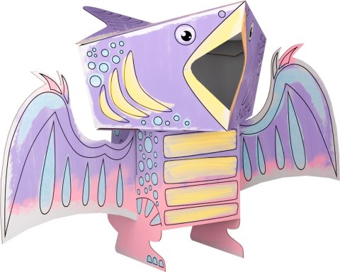 "Pterodaktyl" kolorowanka-składanka 3D dinozaur "Pterodaktyl" kolorowanka-składanka 3D dinozaur