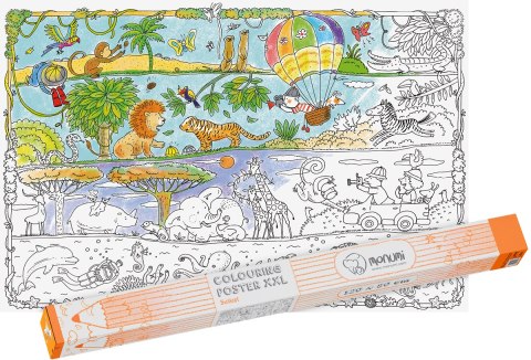 "Safari" kolorowanka podłogowa XXL plakat "Safari" kolorowanka podłogowa XXL plakat