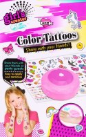 Zestaw zmywalnych tatuaży dla dzieci 3+ Kolorowe wzory + akcesoria