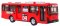 Autobus Szkolny Gimbus Dźwięki Czerwony Otwierane drzwi