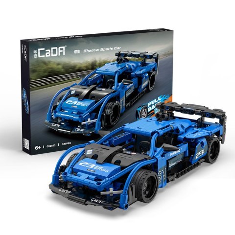 Klocki techniczne CaDA 380 el. Auto sportowe Shadow z napędem Pull-back dla dzieci 6+ Klocki techniczne CaDA 380 el. Auto sportowe Shadow z napędem Pull-back dla dzieci 6+