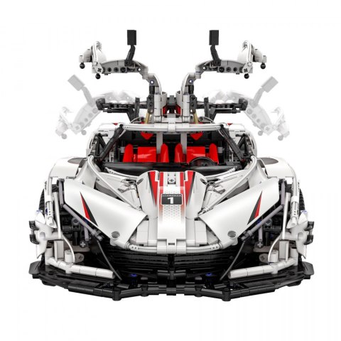 Klocki techniczne CaDA 4449 el. Zdalnie sterowany V12 Hypercar samochód sportowy Master