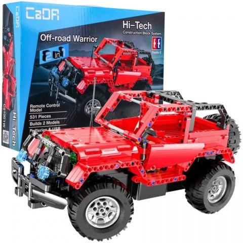 Klocki techniczne CaDA 531 el. Zdalnie sterowany Pick-up 2w1 dla dzieci 6+ Klocki techniczne CaDA 531 el. Zdalnie sterowany Pick-up 2w1 dla dzieci 6+