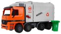 Autko Ciężarówka Śmieciarka Pomarańczowa z kontenerem na odpady i napędem (8188-27)