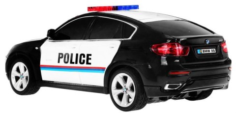Auto 1:24 R/C Licencjonowany Radiowóz Bmw X6 Policja Czarny Auto 1:24 R/C Licencjonowany Radiowóz Bmw X6 Policja Czarny