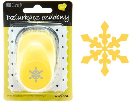 Dziurkacz ozdobny DPCRAFT 2,5cm Śnieżynka (JCDZ-110-145) Dziurkacz ozdobny DPCRAFT 2,5cm Śnieżynka (JCDZ-110-145)
