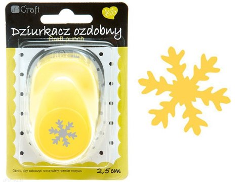 Dziurkacz ozdobny DPCRAFT 2,5cm Śnieżynka Dziurkacz ozdobny DPCRAFT 2,5cm Śnieżynka