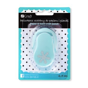 Dziurkacz ozdobny do papieru i pianki DPCRAFT 2, 5cm Śnieżynka Dziurkacz ozdobny do papieru i pianki DPCRAFT 2, 5cm Śnieżynka