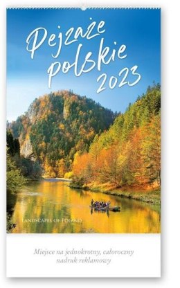 Kalendarz 2023 Ścienny Pejzaże polskie