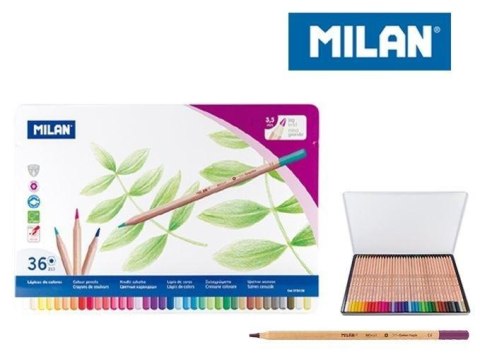 Kredki ołówkowe 36 kolorów MILAN Kredki ołówkowe 36 kolorów MILAN