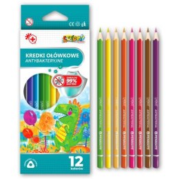 Kredki ołówkowe antybakteryjne PENMATE Kolori premium 12 kolorów