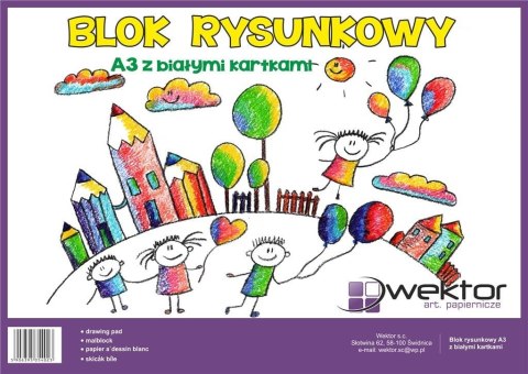 Blok rysunkowy A3/20K biały (10szt) Blok rysunkowy A3/20K biały (10szt)