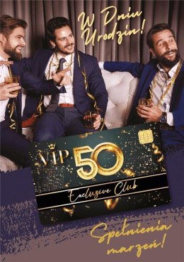 Karnet Urodziny 50 Gift-M
