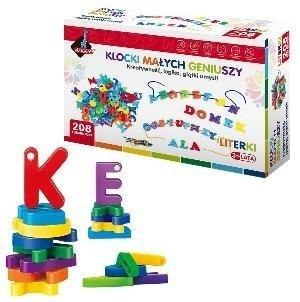 Klocki małych geniuszy. Literki 208 el. Klocki małych geniuszy. Literki 208 el.