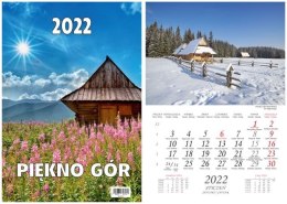 Kalendarz wieloplanszowy BESKIDY W 1 Piękno Gór 2024