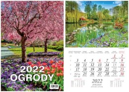 Kalendarz wieloplanszowy BESKIDY W 4 Kwiaty 2024