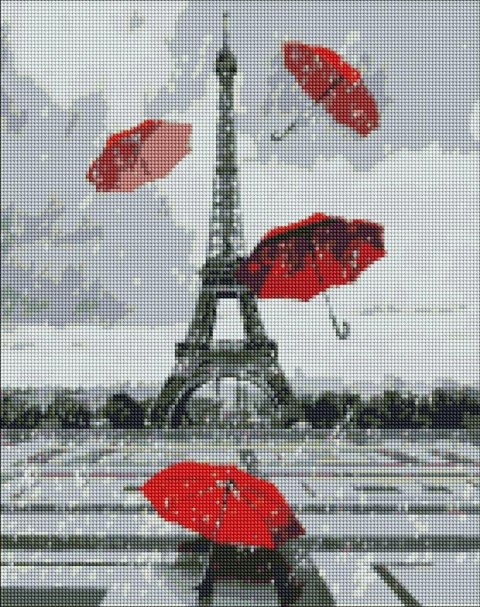 Diamentowa Mozaika - Ulubiony Paryż 40x50cm Diamentowa Mozaika - Ulubiony Paryż 40x50cm