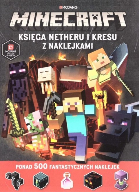 Minecraft Księga Netheru i kresu z naklejkami Minecraft Księga Netheru i kresu z naklejkami