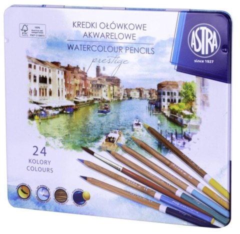 Kredki akwarelowe Prestige 24 kolory ASTRA Kredki akwarelowe Prestige 24 kolory ASTRA