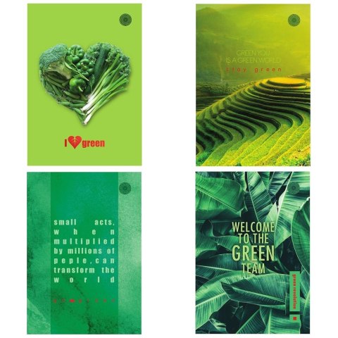Brulion A5/96K kratka Think Green (5szt) Brulion A5/96K kratka Think Green (5szt)