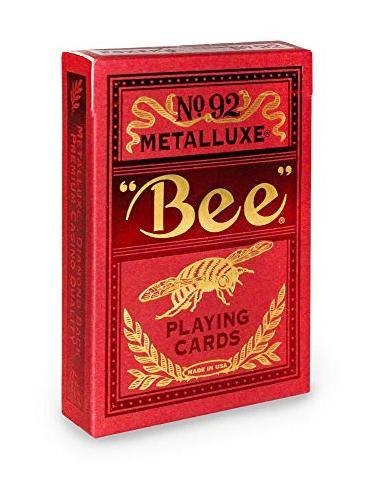 Karty Bee Metalluxe czerwone BICYCLE Karty Bee Metalluxe czerwone BICYCLE