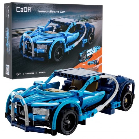 Klocki techniczne CaDA 377 el. Auto sportowe Honour z napędem Pull-back dla dzieci 6+ Klocki techniczne CaDA 377 el. Auto sportowe Honour z napędem Pull-back dla dzieci 6+