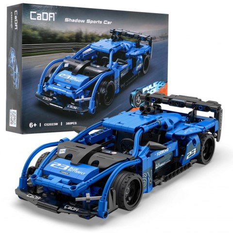 Klocki techniczne CaDA 380 el. Auto sportowe Shadow z napędem Pull-back dla dzieci 6+ Klocki techniczne CaDA 380 el. Auto sportowe Shadow z napędem Pull-back dla dzieci 6+