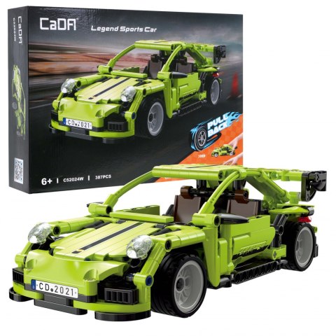 Klocki techniczne CaDA 387 el. Auto sportowe Legend z napędem Pull-back dla dzieci 6+ Klocki techniczne CaDA 387 el. Auto sportowe Legend z napędem Pull-back dla dzieci 6+
