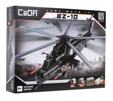 Klocki techniczne CaDA 989 el. Zdalnie sterowany Helikopter WZ-10 śmigłowiec bojowy Klocki techniczne CaDA 989 el. Zdalnie sterowany Helikopter WZ-10 śmigłowiec bojowy