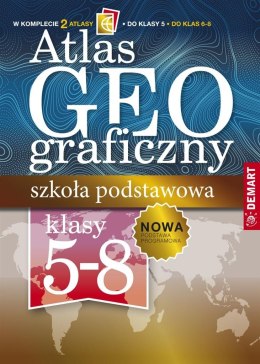 Pakiet: Atlas geog. Szkoła podstawowa 5 -8 klasa