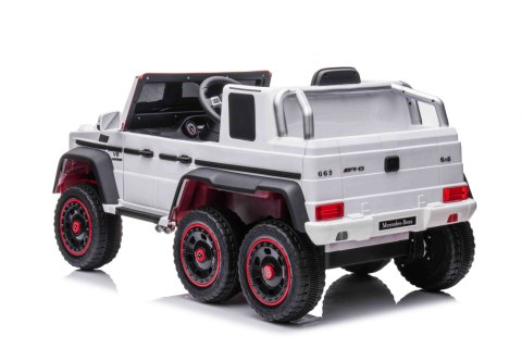 Auto na alumulator Mercedes G63 6x6 AMG Biały