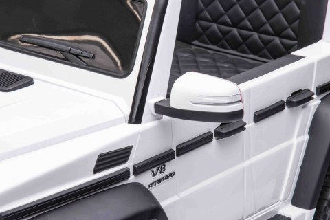 Auto na alumulator Mercedes G63 6x6 AMG Biały