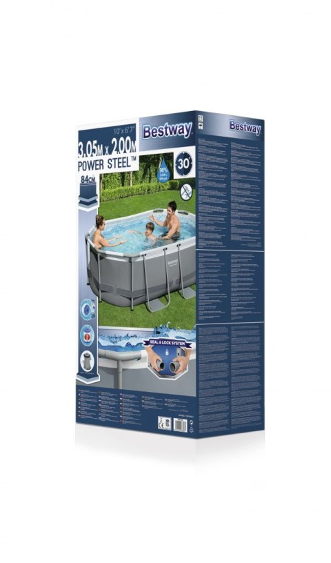 Basen Stelażowy 10 FT 305 x 200 x 84 cm Power Steel BESTW