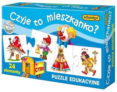 Puzzle edukacyjne - Czyje to mieszkanko?