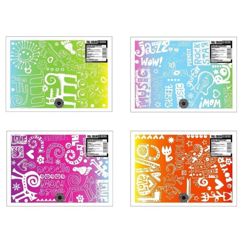 Blok rysunkowy A4/15K kolorowy Doodles (10sz) Blok rysunkowy A4/15K kolorowy Doodles (10sz)