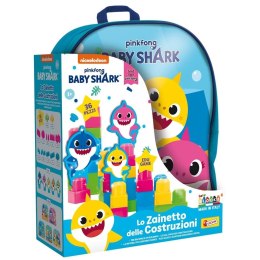 Baby Shark - Plecak z klockami konstrukcyjnymi