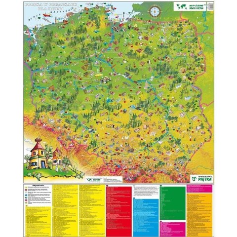 Mapa Polski w obrazkach 1:750 000 Mapa Polski w obrazkach 1:750 000