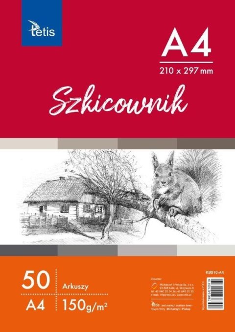 Szkicownik A4 50 kartek KB010-A4 Szkicownik A4 50 kartek KB010-A4