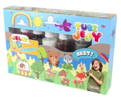 Tubi Jelly 6 kolorów - Zwierzątka TUBAN Tubi Jelly 6 kolorów - Zwierzątka TUBAN