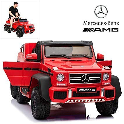 Pojazd Mercedes G63 6x6 Czerwony MP4 Pojazd Mercedes G63 6x6 Czerwony MP4