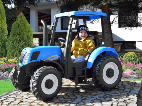 Pojazd Traktor New Holland T7 Niebieski