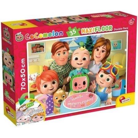Cocomelon - dwustronne puzzle podłogowe 35 el. Cocomelon - dwustronne puzzle podłogowe 35 el.