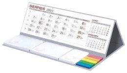 Kalendarz biurkowy WN z notesem MAXI 2023 SZARY