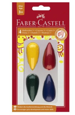 Kredki świecowe 4 kolory FABER CASTELL