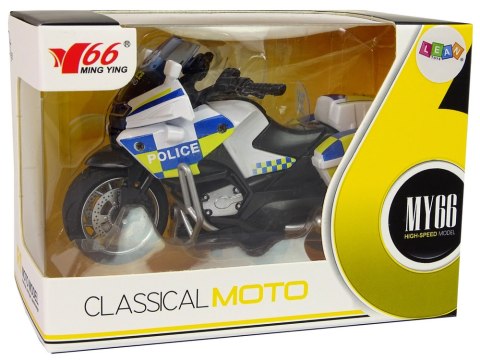 Motocykl Policyjny 1:14 Napęd Pull-Back Dźwięk Światła Motocykl Policyjny 1:14 Napęd Pull-Back Dźwięk Światła