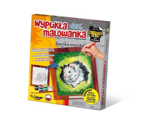 Wypukła malowanka Futrzaki - Świnka morska Wypukła malowanka Futrzaki - Świnka morska