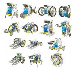 ZESTAW ZABAWEK SOLARNYCH 14W1 - ROBOTY SOLAR zestaw solarny 14w1