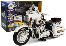 Motocykl policyjny biało-czarny
