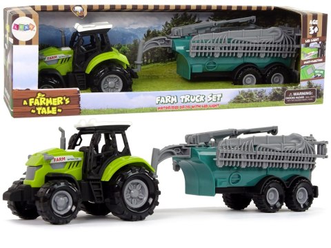 Traktor Rolniczy z Opryskiwaczem Farma Dźwięk Zielony Traktor Rolniczy z Opryskiwaczem Farma Dźwięk Zielony